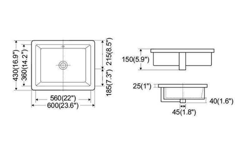 SKB-Bath-Sink-Square-Shape